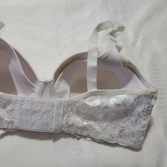 LEADING LADY white 34D Underwire Nursing Bra NWOT - Picture 4 of 5